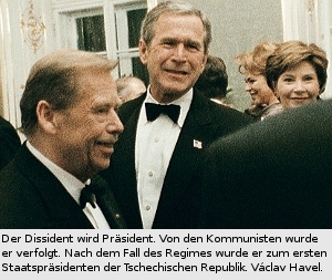 Vclav Havel, Bernd P.Holst, George W. Bush